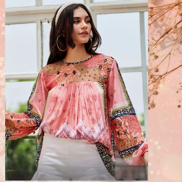 Anthropologie Tops - Anthropologie Bhanuni by Jyoti Rosario Blouse